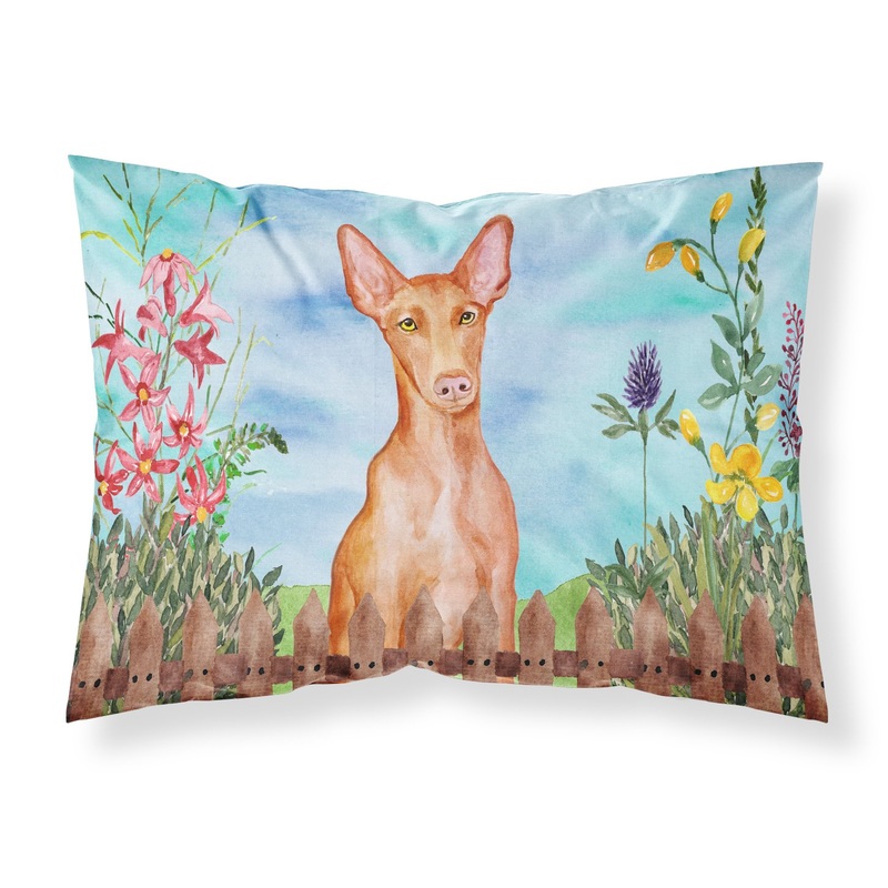 Pharaoh Hound Spring  Standard Pillowcase  Artistic Decorative Front, White Back CK1277PILLOWCASE
