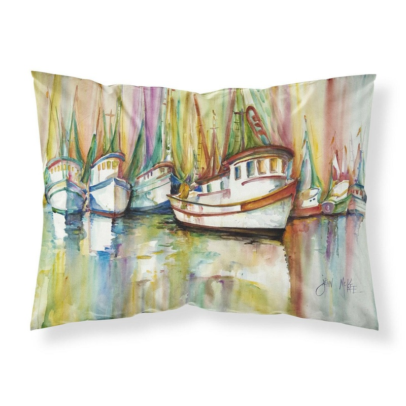 Shrimp Fleet Fabric Standard Pillowcase  Artistic Decorative Front, White Back JMK1074PILLOWCASE