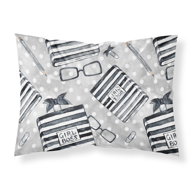 Watercolor Girl Boss Journal Fabric Standard Pillowcase  Artistic Decorative Front, White Back BB7541PILLOWCASE