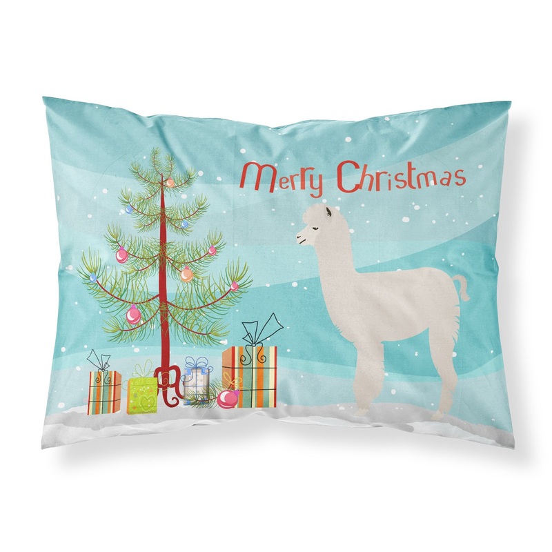 Alpaca Christmas Fabric Standard Pillowcase  Artistic Decorative Front, White Back BB9286PILLOWCASE
