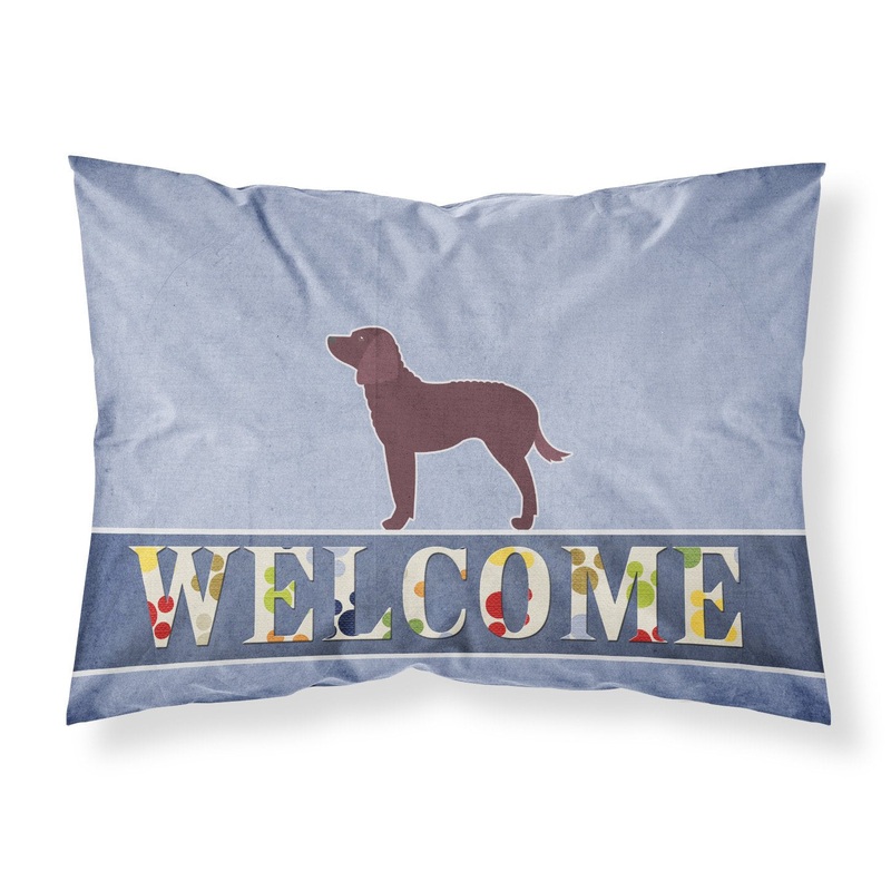 American Water Spaniel Welcome Fabric Standard Pillowcase  Artistic Decorative Front, White Back BB5505PILLOWCASE