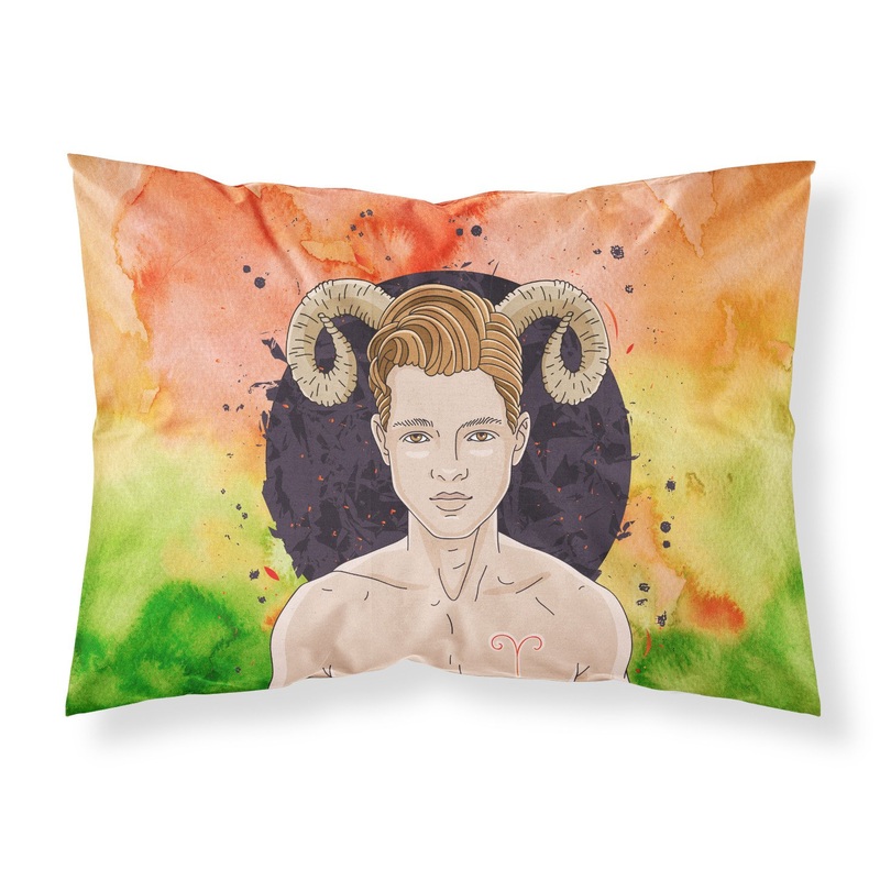 Aries Zodiac Sign Fabric Standard Pillowcase  Artistic Decorative Front, White Back BB7317PILLOWCASE