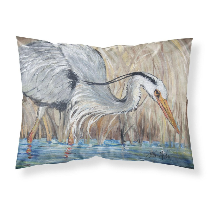 Blue Heron in the reeds Fabric Standard Pillowcase  Artistic Decorative Front, White Back JMK1013PILLOWCASE