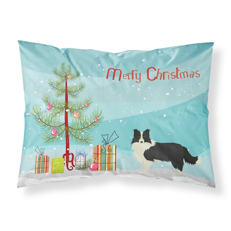 Border Collie Christmas Tree  Standard Pillowcase  Artistic Decorative Front, White Back CK3522PILLOWCASE