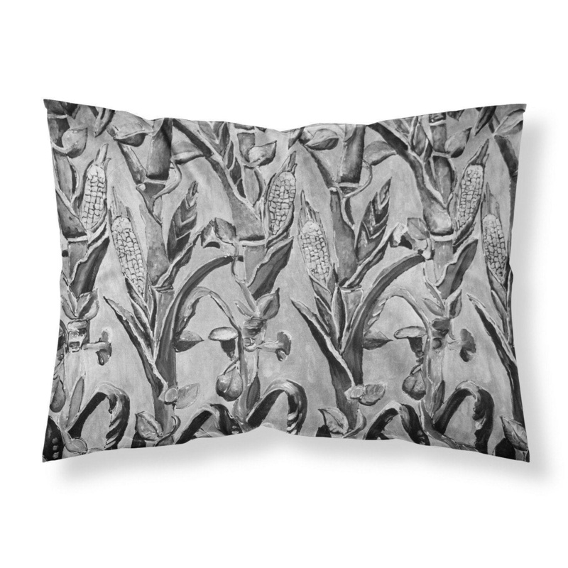 Corn Ironwork Fence Fabric Standard Pillowcase  Artistic Decorative Front, White Back 8929PILLOWCASE