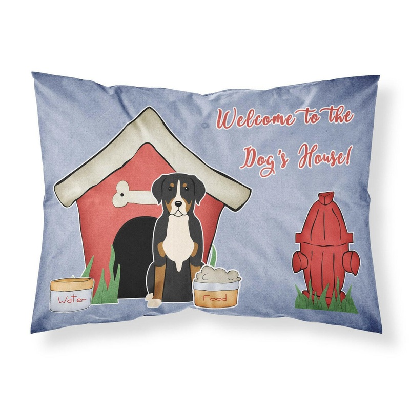 Dog House Collection Greater Swiss Mountain Dog Fabric Standard Pillowcase  Artistic Decorative Front, White Back BB2791PILLOWCASE