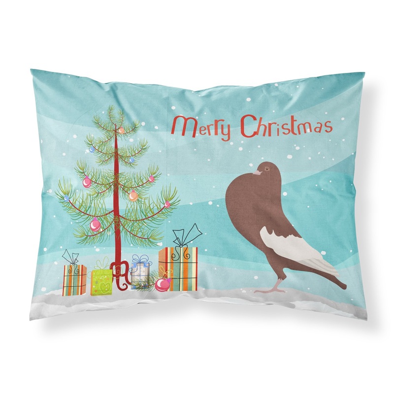 English Pouter Pigeon Christmas Fabric Standard Pillowcase  Artistic Decorative Front, White Back BB9321PILLOWCASE