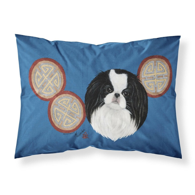 Japanese Chin Fabric Standard Pillowcase  Artistic Decorative Front, White Back MH1003PILLOWCASE