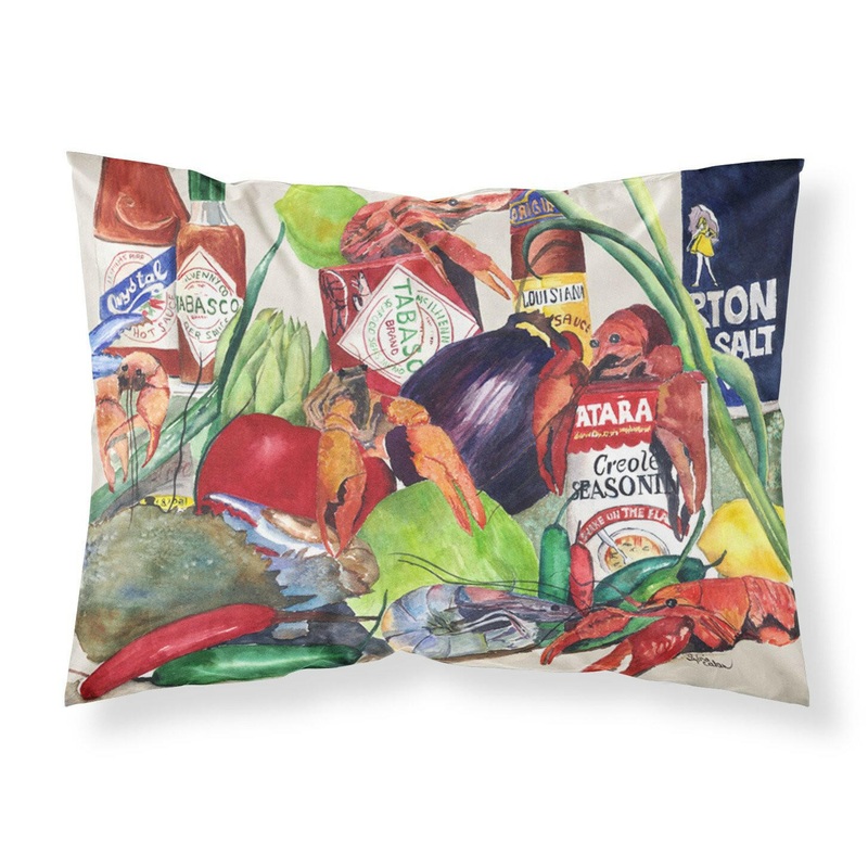 Louisana Spices Standard Pillowcases  Artistic Decorative Front, Crisp White Back