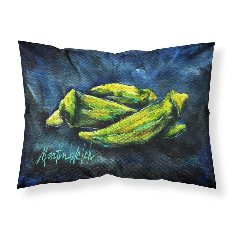 Okra Bleu Fabric Standard Pillowcase  Artistic Decorative Front, White Back MW1229PILLOWCASE