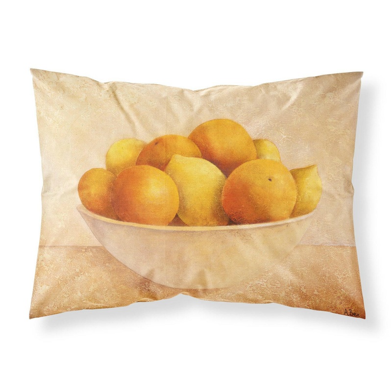 Oranges & Lemons in a Bowl Fabric Standard Pillowcase  Artistic Decorative Front, White Back BABE0085PILLOWCASE