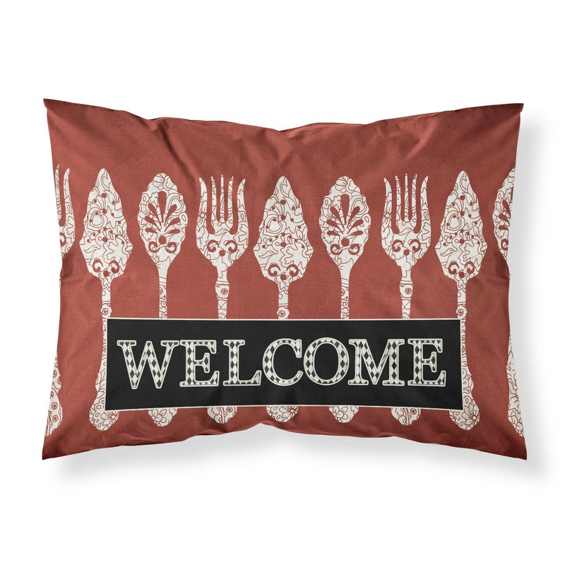 Serving Spoons Welcome Standard Pillowcases  Artistic Decorative Front, Crisp White Back SB3090PILLOWCASE