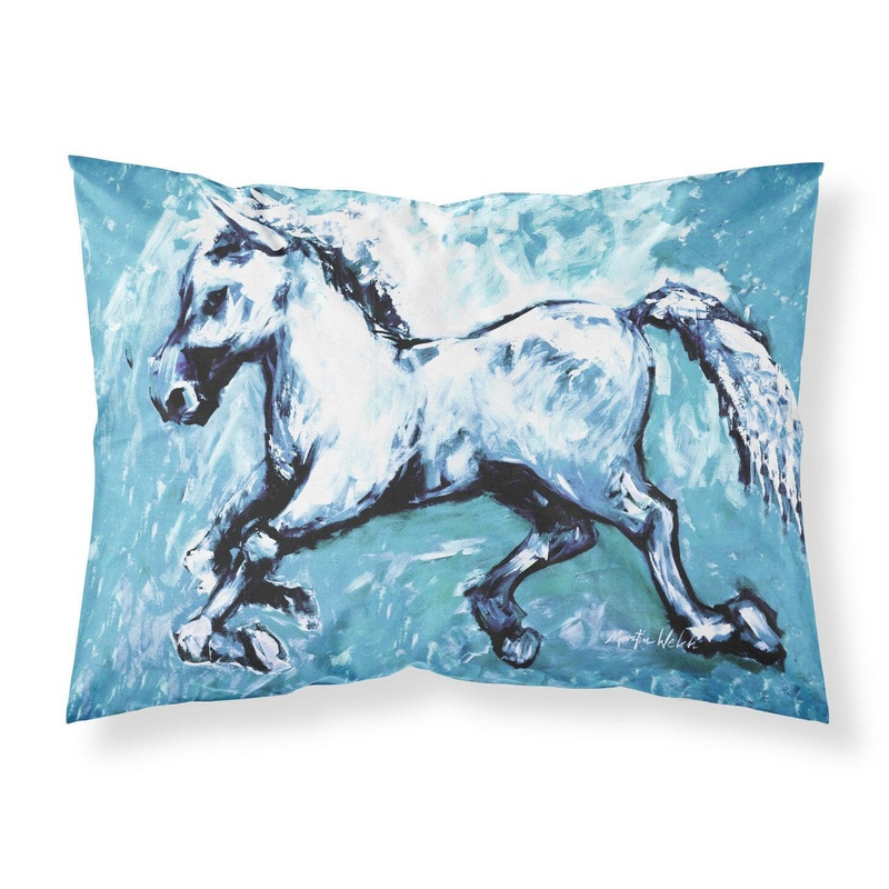 Shadow the Horse in blue Standard Pillowcases  Artistic Decorative Front, Crisp White Back MW1171PILLOWCASE