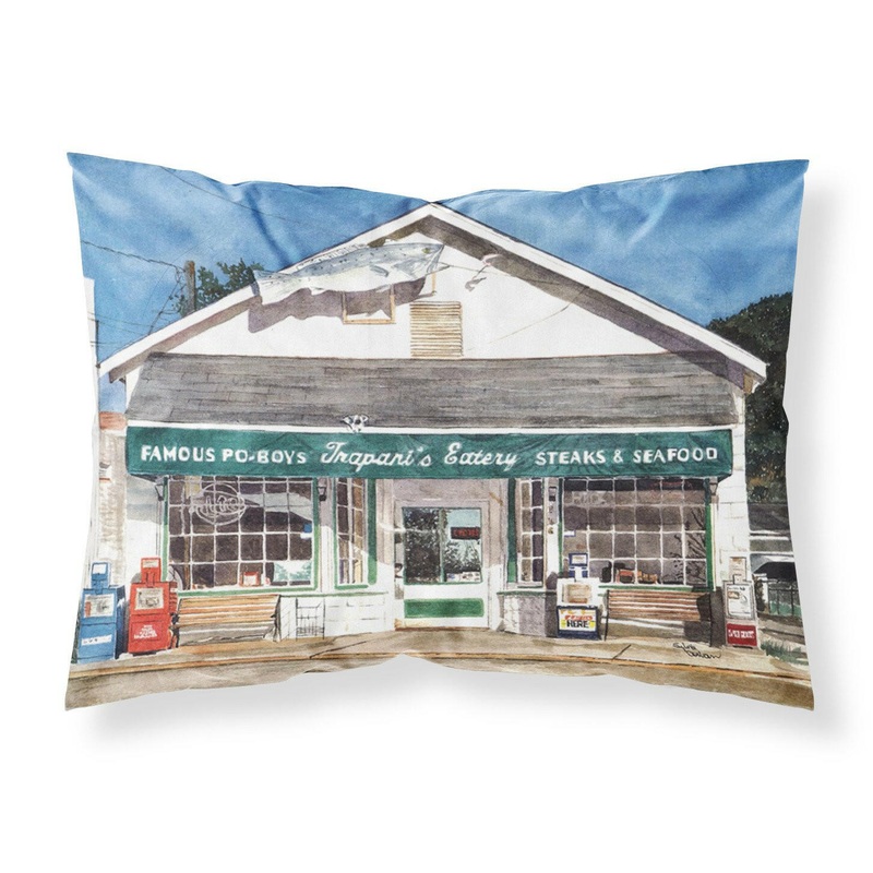 Trapani's Eatery Standard Pillowcases  Artistic Decorative Front, Crisp White Back