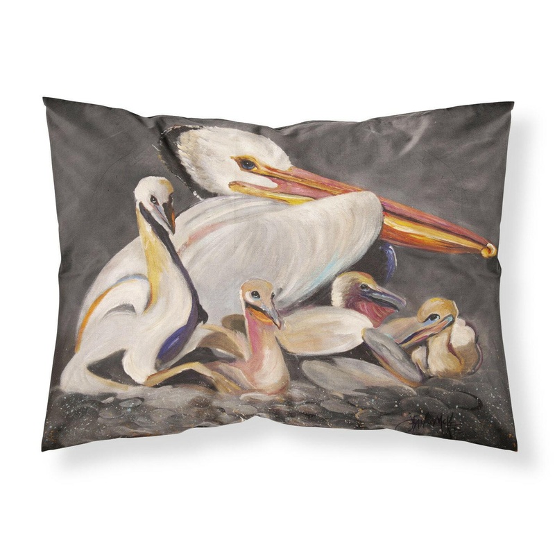White Pelicans Fabric Standard Pillowcase  Artistic Decorative Front, White Back JMK1026PILLOWCASE