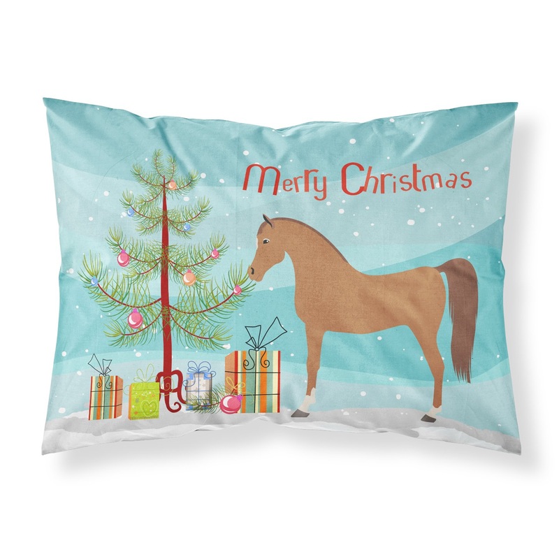 Arabian Horse Christmas Fabric Standard Pillowcase  Artistic Decorative Front, White Back BB9278PILLOWCASE