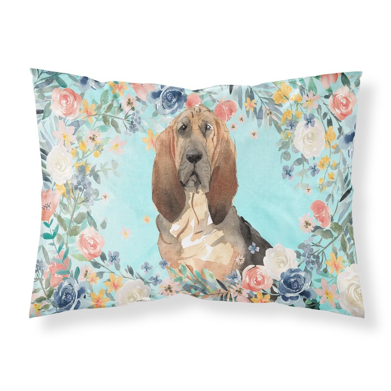 Bloodhound  Standard Pillowcase  Artistic Decorative Front, White Back CK3434PILLOWCASE