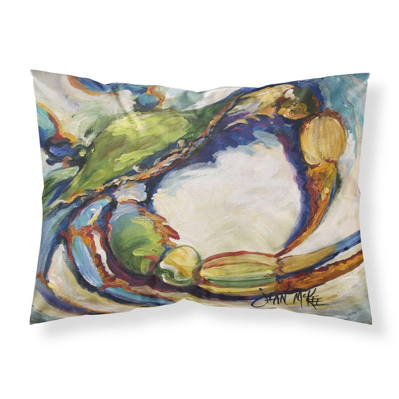 Blue Crab Fabric Standard Pillowcase  Artistic Decorative Front, White Back JMK1091PILLOWCASE