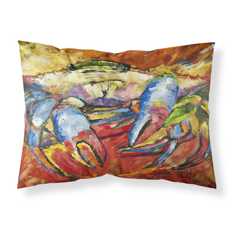 Blue Crab Red Fabric Standard Pillowcase  Artistic Decorative Front, White Back JMK1107PILLOWCASE
