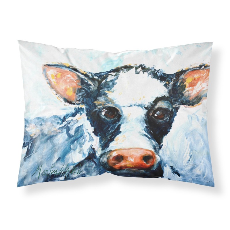 Cow Lick Black and White Cow  Standard Pillowcase  Artistic Decorative Front, White Back MW1273PILLOWCASE