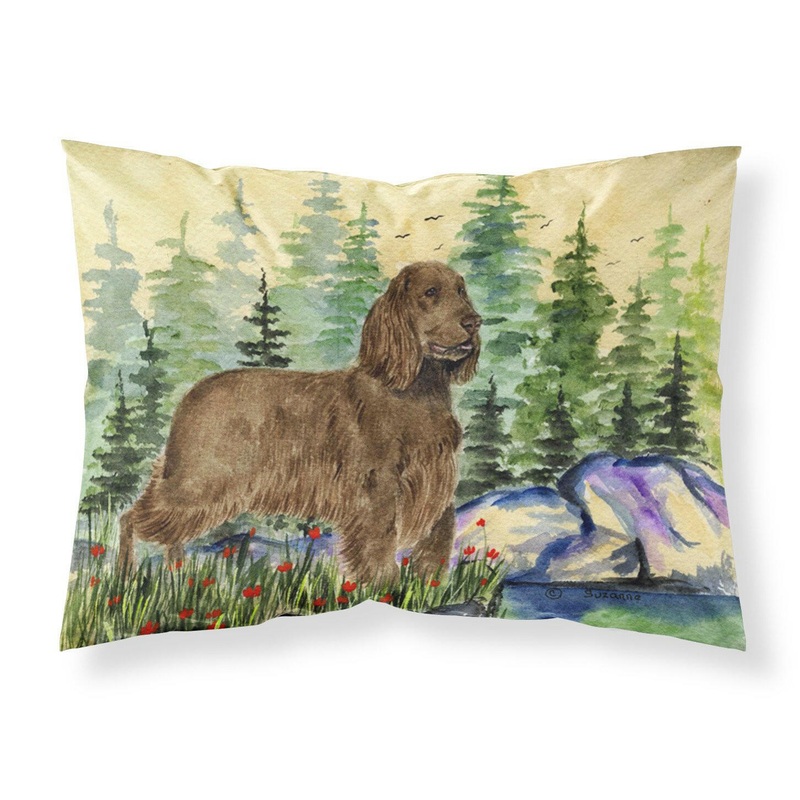 Field Spaniel Standard Pillowcases  Artistic Decorative Front, Crisp White Back