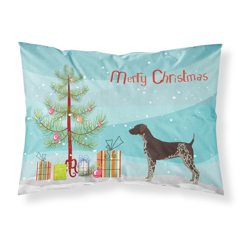German Shorthaired Pointer Christmas Tree  Standard Pillowcase  Artistic Decorative Front, White Back CK3541PILLOWCASE