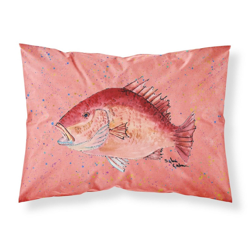 Strawberry Snapper Standard Pillowcases  Artistic Decorative Front, Crisp White Back