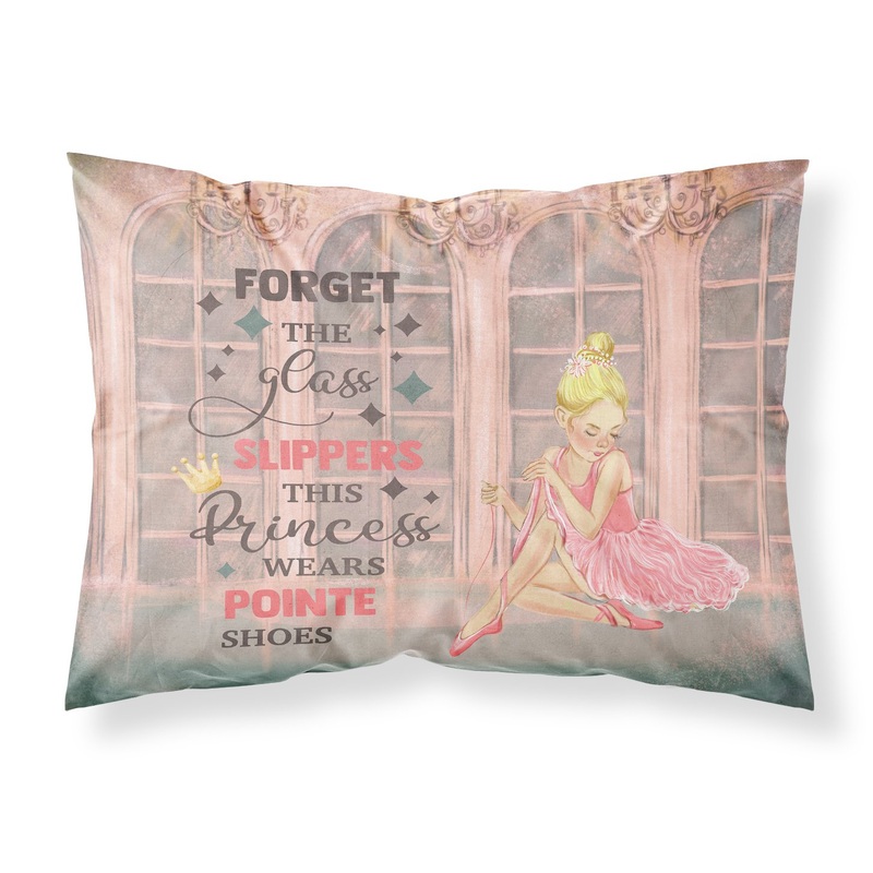 This Princess Wears Pionte Shoes Dance Fabric Standard Pillowcase  Artistic Decorative Front, White Back