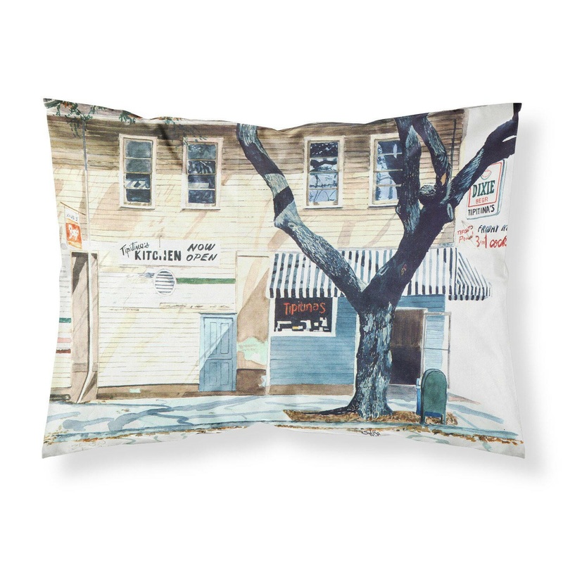 Tipitina's Fabric Standard Pillowcase  Artistic Decorative Front, White Back 8705PILLOWCASE