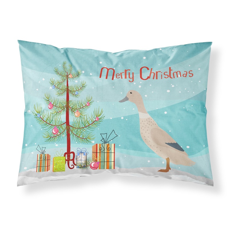 West Harlequin Duck Christmas Fabric Standard Pillowcase  Artistic Decorative Front, White Back BB9225PILLOWCASE
