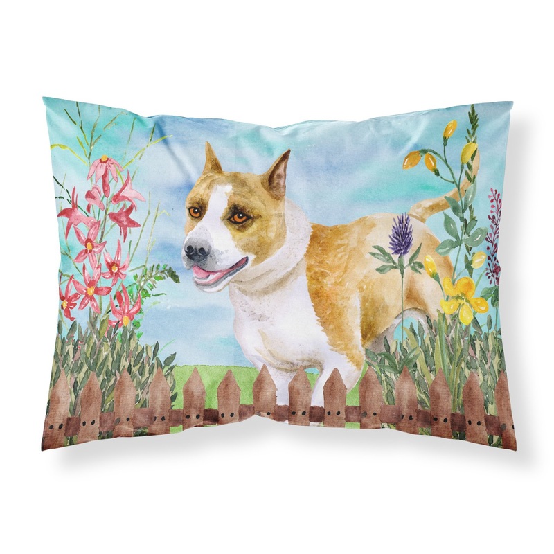 American Staffordshire Spring  Standard Pillowcase  Artistic Decorative Front, White Back CK1206PILLOWCASE