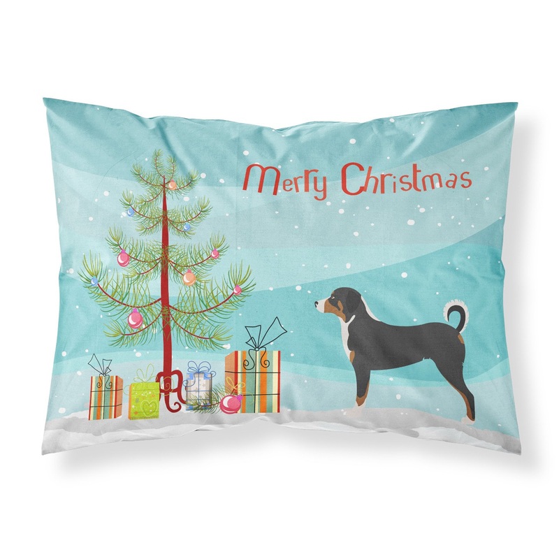 Appenzeller Sennenhund Christmas Fabric Standard Pillowcase  Artistic Decorative Front, White Back BB8450PILLOWCASE
