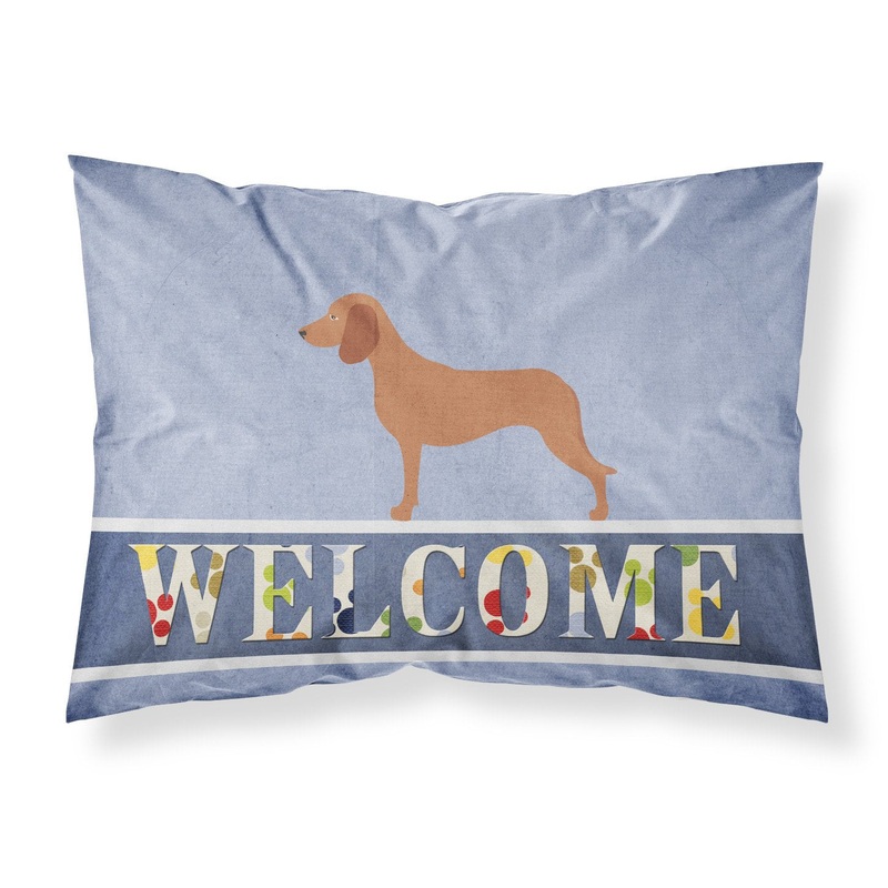 Bavarian Mountian Hound Welcome Fabric Standard Pillowcase  Artistic Decorative Front, White Back BB8285PILLOWCASE