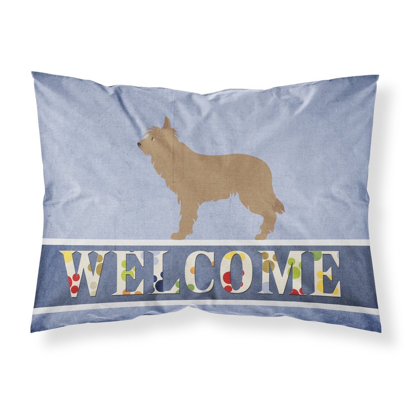 Berger Picard Welcome Fabric Standard Pillowcase  Artistic Decorative Front, White Back BB8321PILLOWCASE