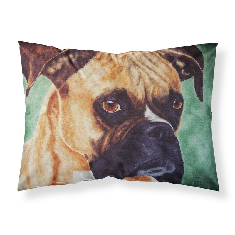 Boxer by Tanya and Craig Amberson Fabric Standard Pillowcase  Artistic Decorative Front, White Back AMB1029PILLOWCASE