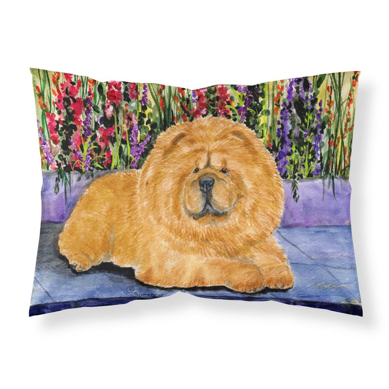 Chow Chow Standard Pillowcases  Artistic Decorative Front, Crisp White Back
