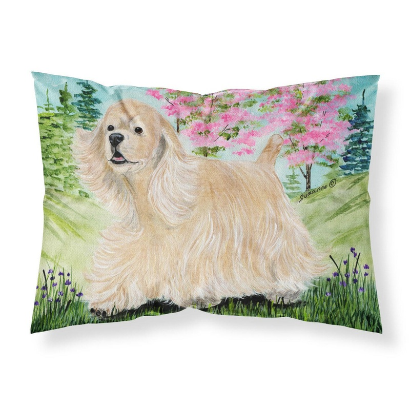 Cocker Spaniel Standard Pillowcases  Artistic Decorative Front, Crisp White Back