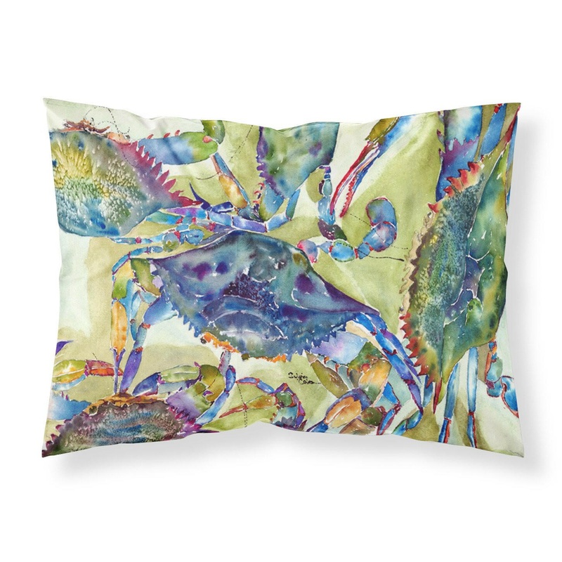 Crab All Over Standard Pillowcases  Artistic Decorative Front, Crisp White Back