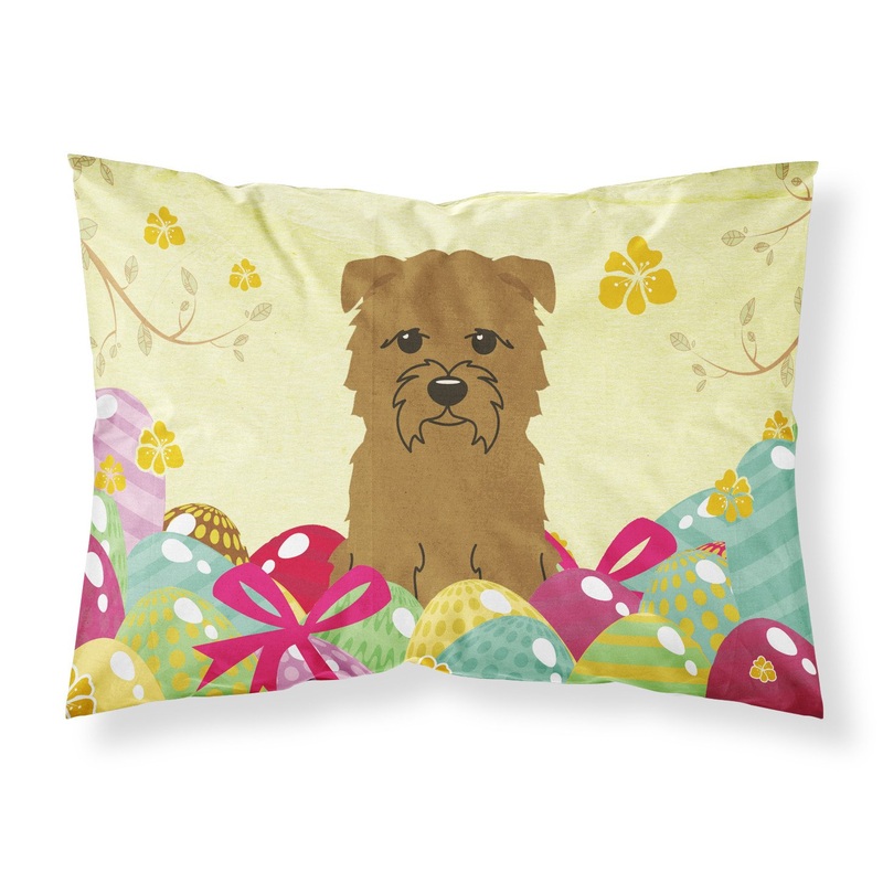 Easter Eggs Glen of Imal Tan Fabric Standard Pillowcase  Artistic Decorative Front, White Back BB6060PILLOWCASE