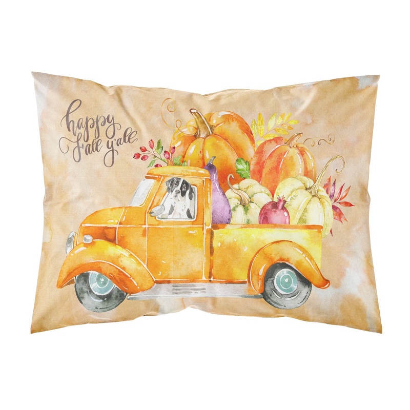 Fall Harvest English Pointer  Standard Pillowcase  Artistic Decorative Front, White Back CK2617PILLOWCASE