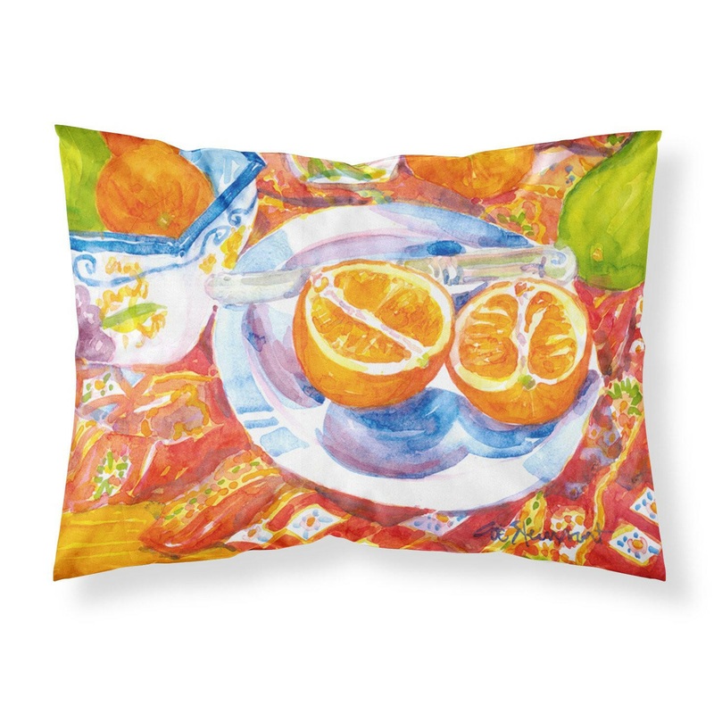 Florida Oranges Sliced breakfast Standard Pillowcases  Artistic Decorative Front, Crisp White Back