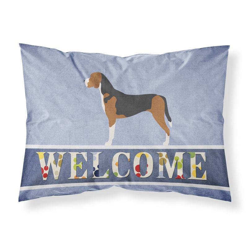 Hamiltonstvare Welcome Fabric Standard Pillowcase  Artistic Decorative Front, White Back BB8281PILLOWCASE