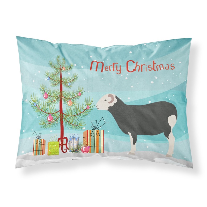 Herwick Sheep Christmas Fabric Standard Pillowcase  Artistic Decorative Front, White Back BB9337PILLOWCASE