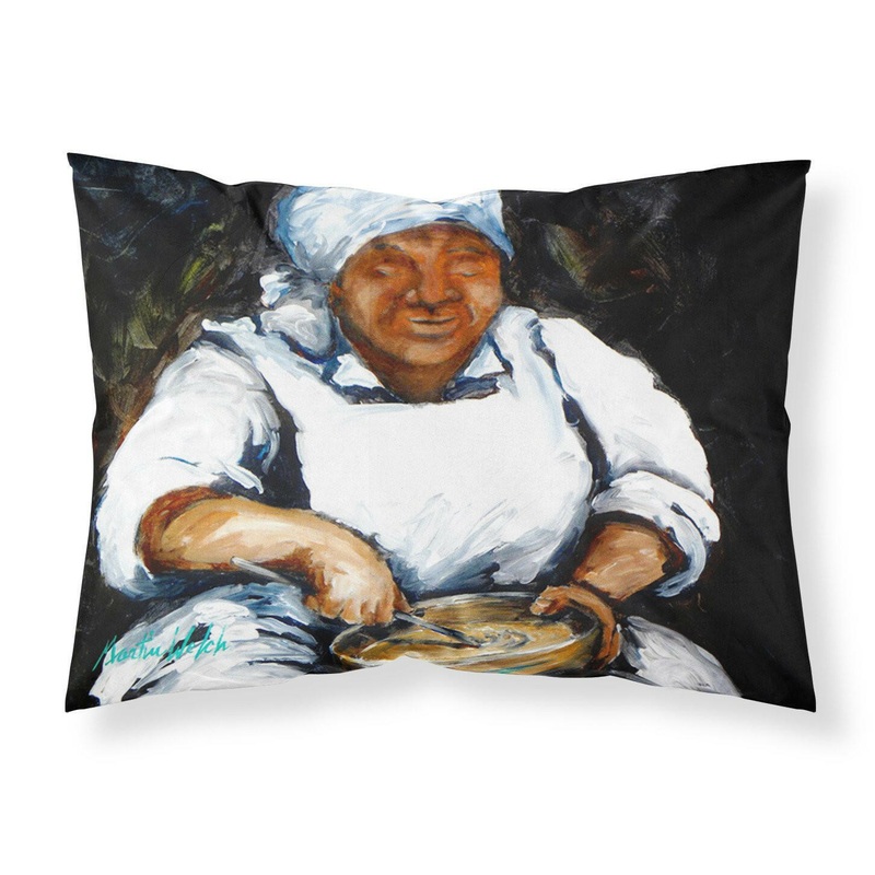 Hot Water Cornbread Standard Pillowcases  Artistic Decorative Front, Crisp White Back
