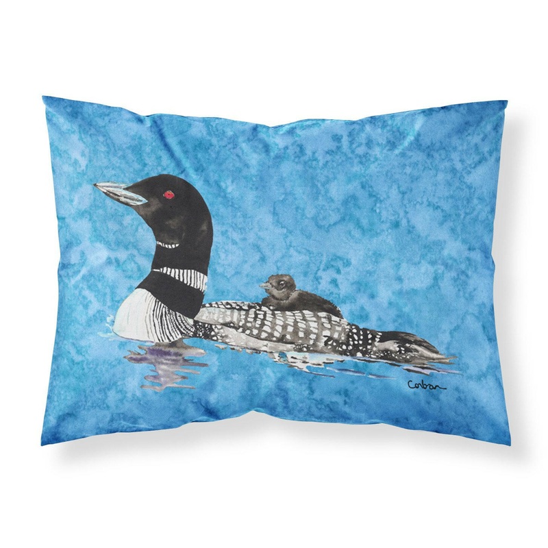 Loon  Standard Pillowcases  Artistic Decorative Front, Crisp White Back