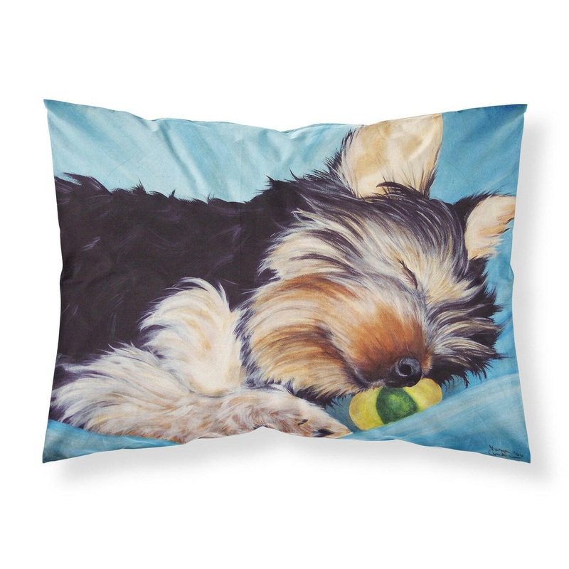 Naptime Yorkie Yorkshire Terrier Fabric Standard Pillowcase  Artistic Decorative Front, White Back AMB1075PILLOWCASE
