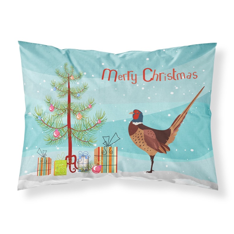 Ring-necked Common Pheasant Christmas Fabric Standard Pillowcase  Artistic Decorative Front, White Back BB9297PILLOWCASE
