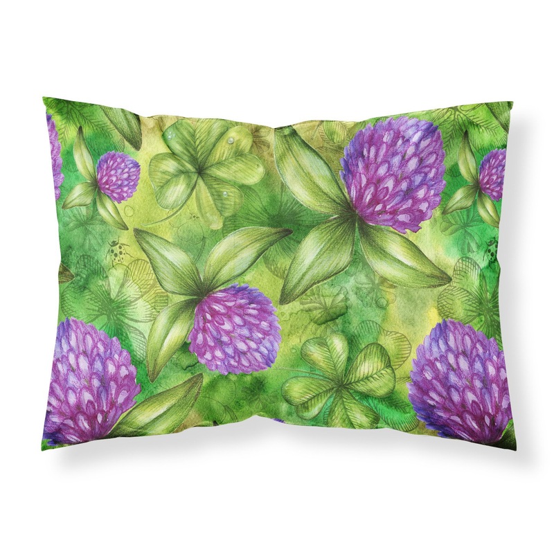 Shamrocks in Bloom Fabric Standard Pillowcase  Artistic Decorative Front, White Back BB5756PILLOWCASE