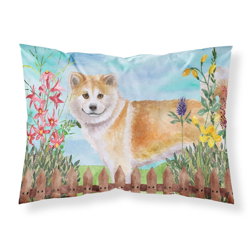 Shiba Inu Spring  Standard Pillowcase  Artistic Decorative Front, White Back CK1240PILLOWCASE