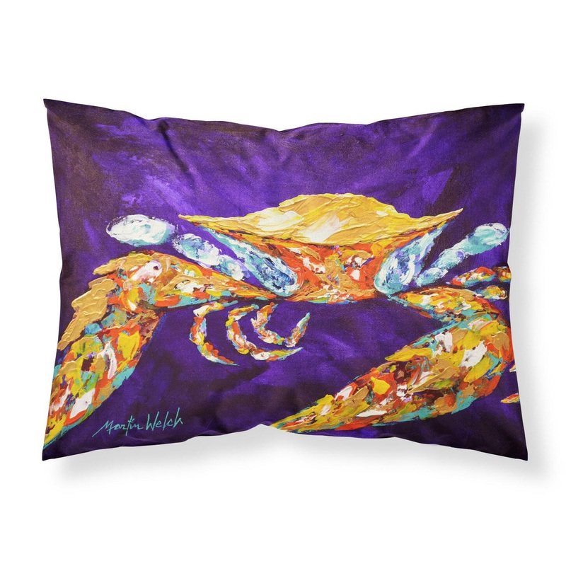 The Right Stuff Crab in Purple Moisture wicking Fabric standard pillowcase MW1172PILLOWCASE